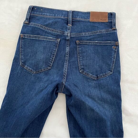 Madewell 10" High Rise Skinny Jeans: Drop Hem Edition Medium Wash, Size 25 NWOT - Picture 9 of 13